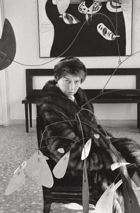Peggy Guggenheim fotografata da Berengo Gardin