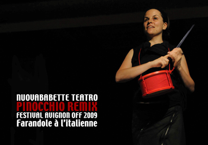 Elisa Galvagno nello spettacolo ad Avignone nel 2009