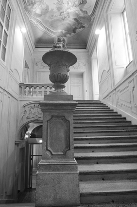 Lo scalone d'onore di Palazzo Mazzonis