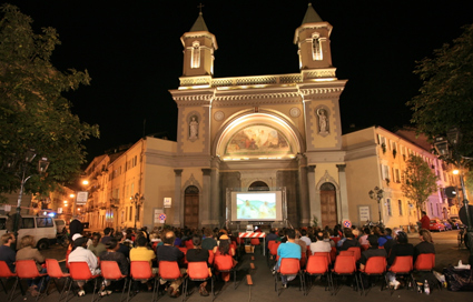 Proiezione in Largo Saluzzo