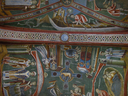 Dettaglio degli affreschi