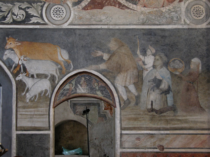 Dettaglio della decorazione interna 