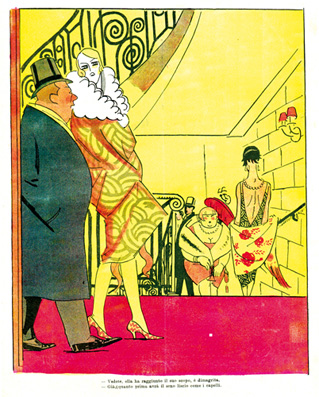 Una delle vignette in mostra