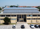 impianto fotovoltaico sul tetto dell'Itis Delpozzo di Cuneo