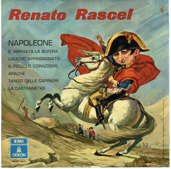 Rascel come Napoleone sulla copertina di un disco