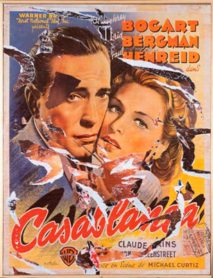Mimmo Rotella - Casablanca (decollage) 1965-80