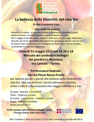 Locandina dell'iniziativa