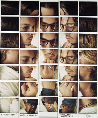 L'immagine sulla bottiglia di Maurizio Galimberti - Johnny Depp