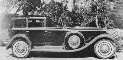 L'auto nel 1933, quando fu acquistata dalla Paramount