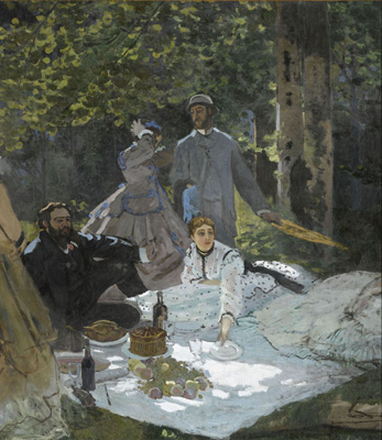 C. Monet, Dejeuner sur l'herbe