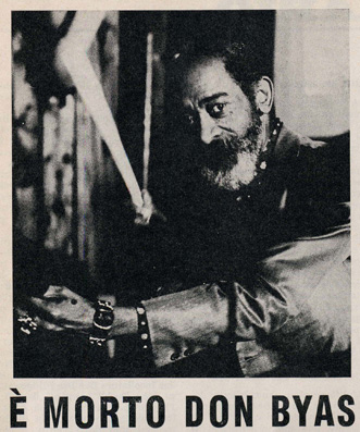 Annuncio della morte di Don Byas